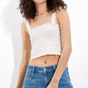American Eagle Smocked Tank